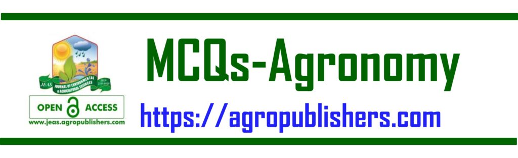 MCQs-Agronomy