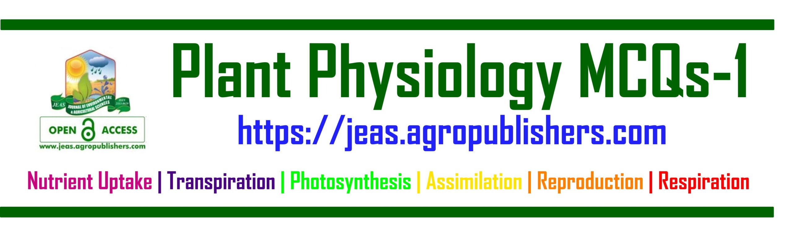 Plant Physiology MCQs-1