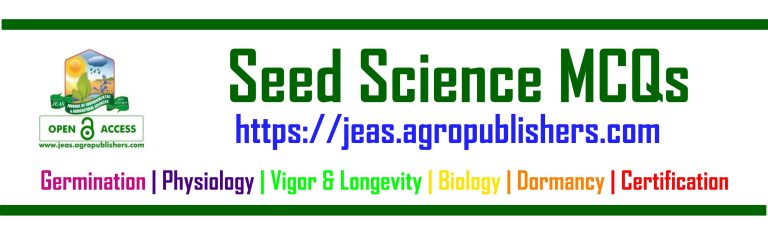 Seed Science MCQs