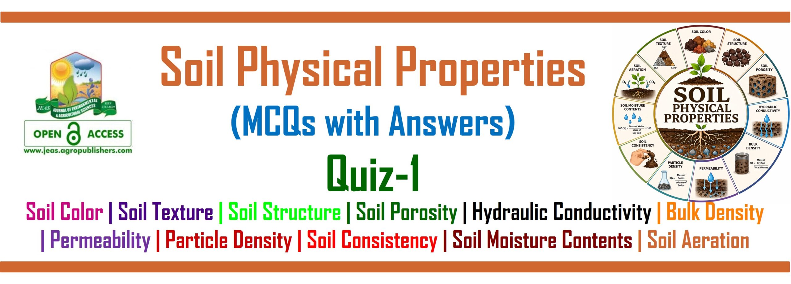 Soil Physical Properties MCQs Quiz 1