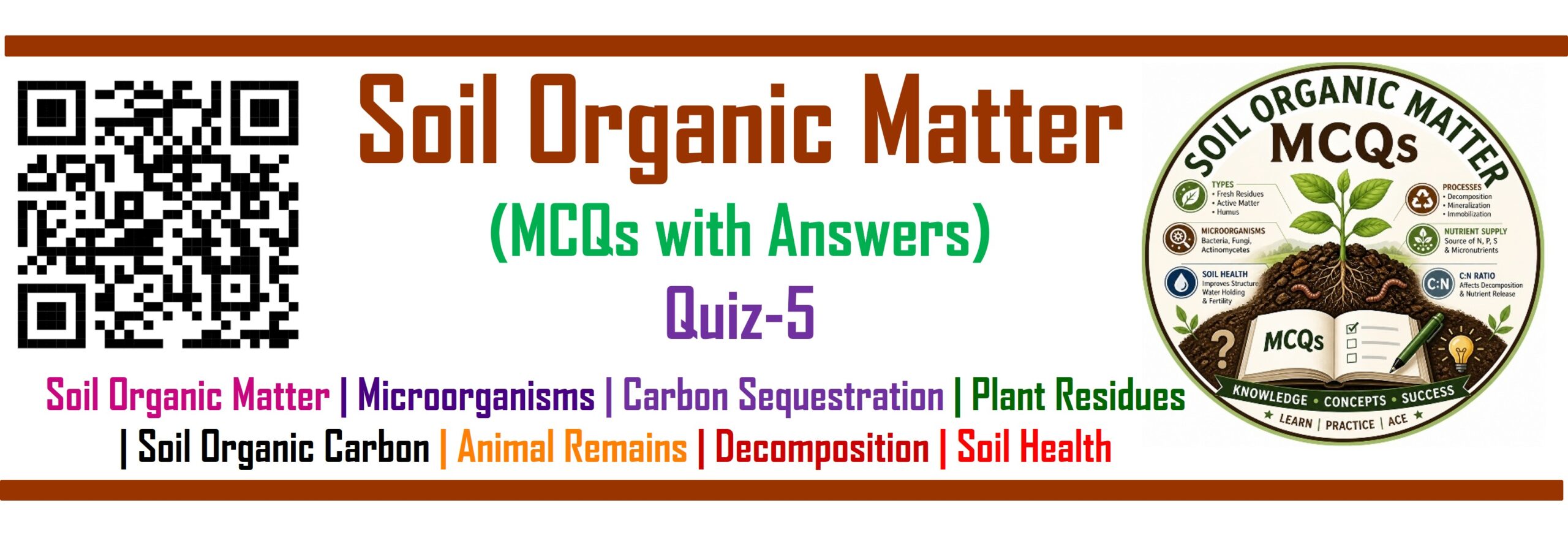 Soil Organic Matter MCQs Quiz 5