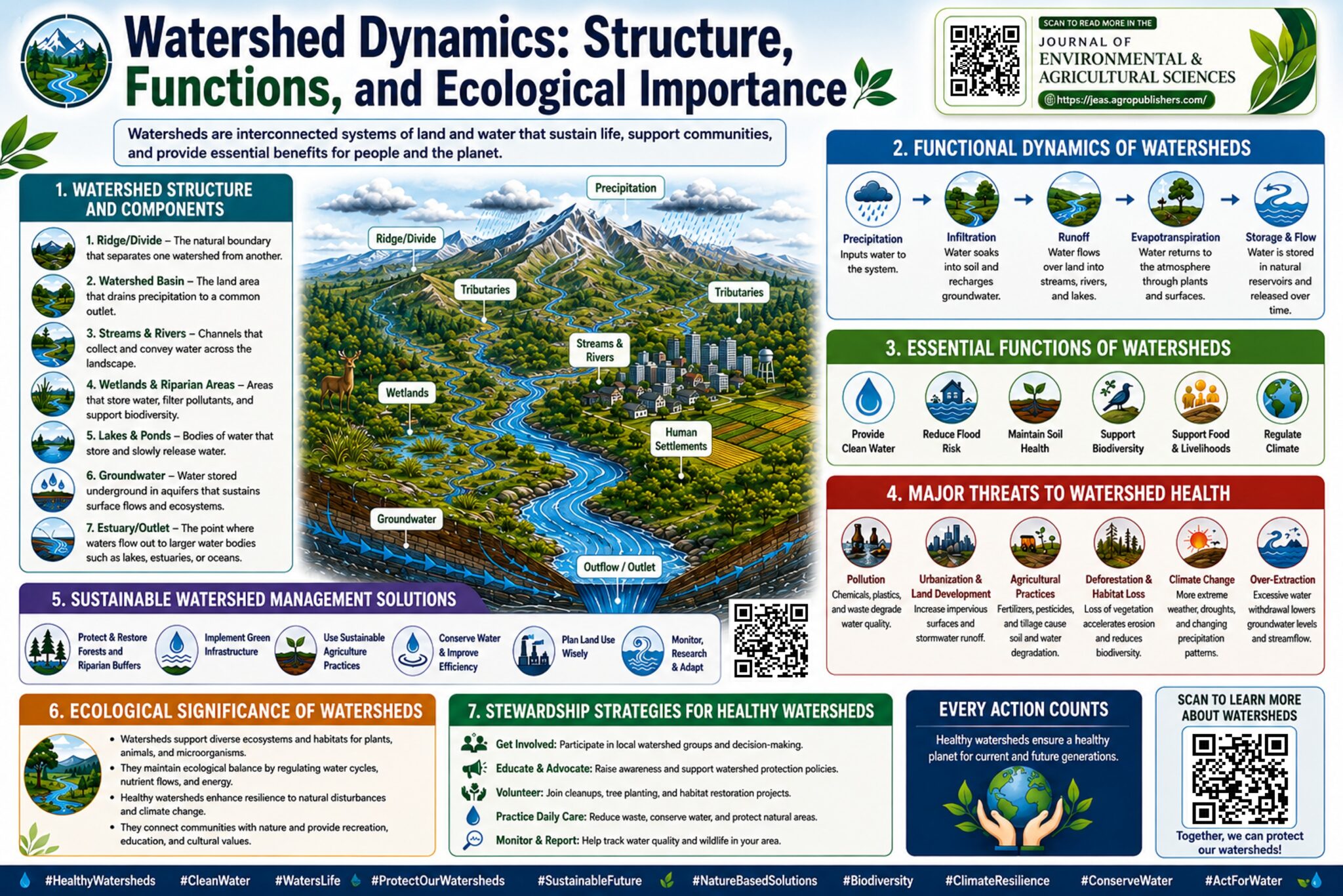 Watershed Dynamics: Structure, Functions, and Ecological Importance